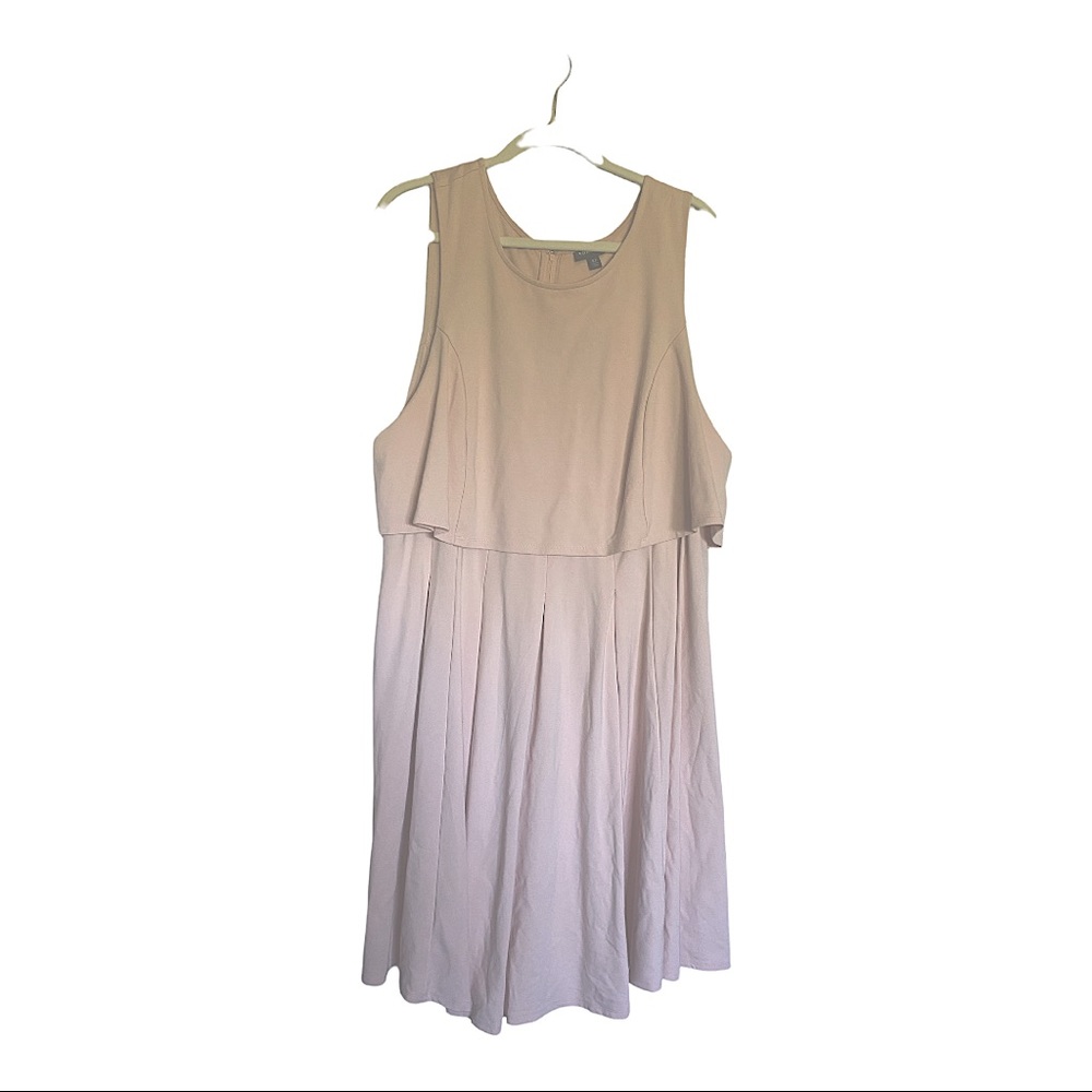 Torrid Pale pink dress with cape collar